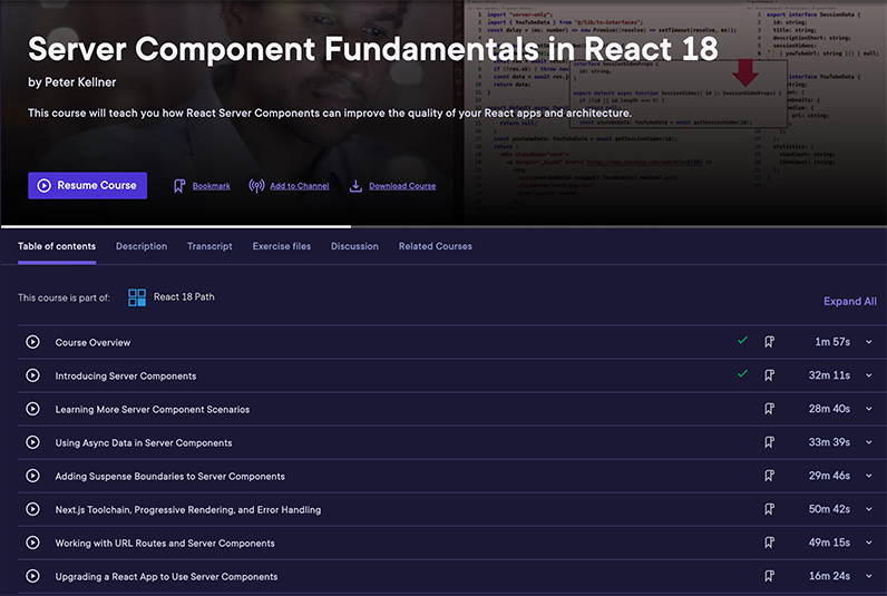 React Server Component Fundamentals